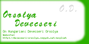 orsolya devecseri business card